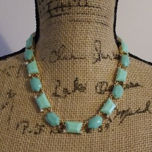 J.Crew statement necklace - NWT - Jade stone & gold necklace